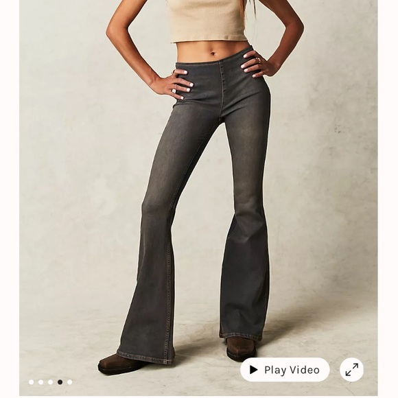 Free People We the Free Penny Pull On Flare Pants - Picture 2 of 8